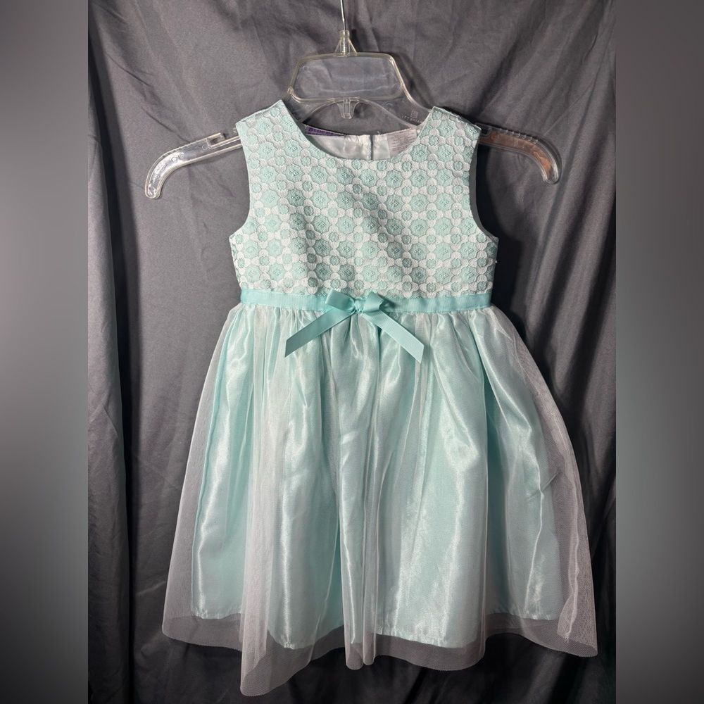 Blueberi Boulevard Mint Lace Bodice Satin-Tulle Party Dress EPC